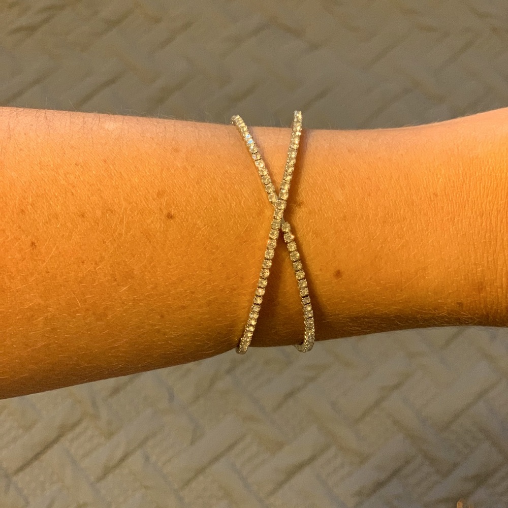 Charming Charlie’s Diamond Cross Bracelet